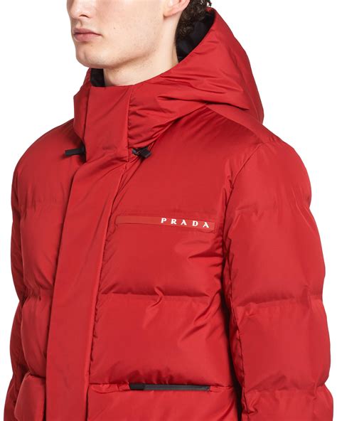 mens hooded padded prada jacket|Prada winter jackets men's.